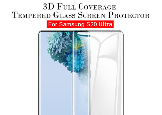 Μετριασμένος 9H προστάτης κάλυψης της Samsung S20 εξαιρετικά τρισδιάστατος πλήρης