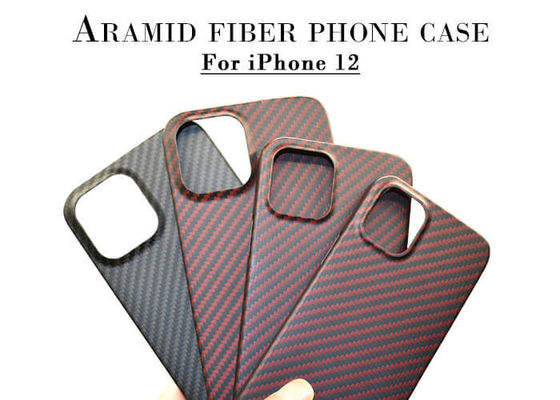 Τηλεφωνική περίπτωση ινών Aramid άνθρακα Eco φιλική υπερβολική ελαφριά για το iPhone 12