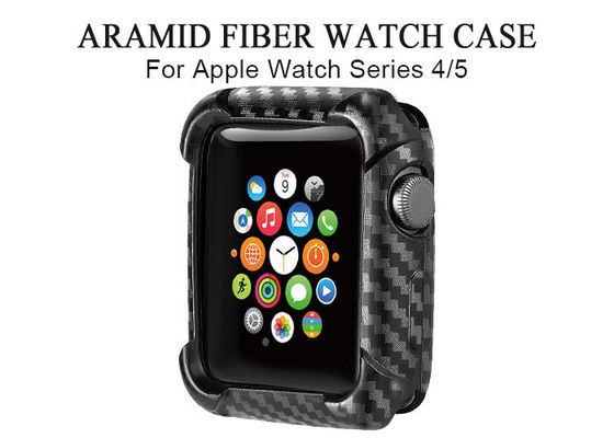 Μαύρη προστατευτική περίπτωση ρολογιών της Apple ινών Aramid χρώματος