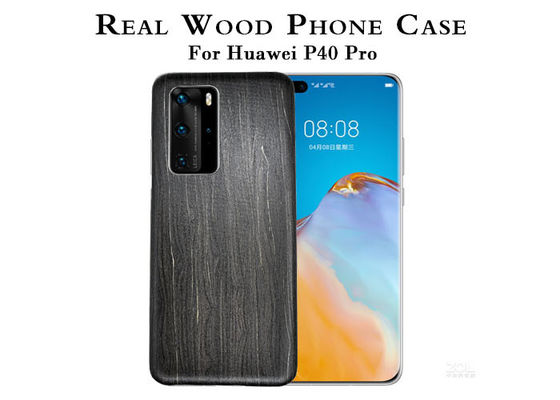 Προστατευόμενη από τους κραδασμούς χαραγμένη ξύλινη τηλεφωνική περίπτωση για Huawei P40 υπέρ