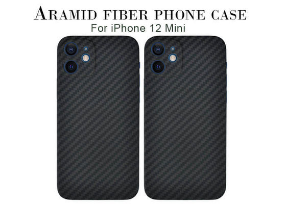 Στρατιωτική υλική περίπτωση  για το iPhone 12 μίνι τηλεφωνική περίπτωση ινών Aramid