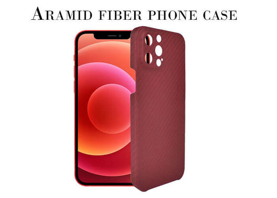 Πλήρες SGS υπόθεσης Aramid προστασίας καμερών κόκκινου χρώματος για το iPhone 12 ο υπέρ Max