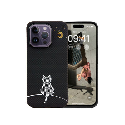 Εξαιρετικά λεπτή θήκη 0,8mm πάχος 16g βάρος από ίνες αραμιδίου ανθεκτική στη βρωμιά για iPhone 16 Pro Max