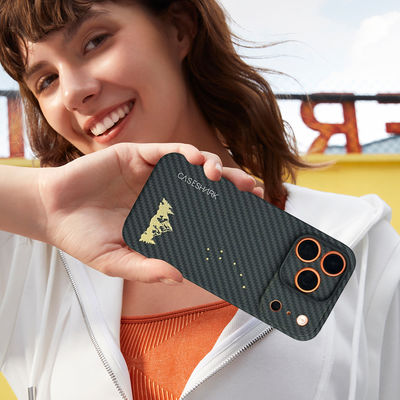 Customized Pattern Aramid Carbon Fiber Mobile Phone Cover for iPhone 17 Pro Max