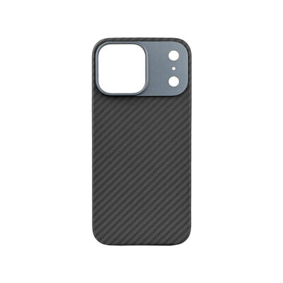 Προσαρμοσμένο μεταλλικό πλαίσιο Ultra Thin Aramid Carbon Fiber Mobile Cover για iPhone 17 Pro