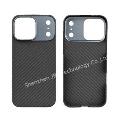 Προσαρμοσμένο μεταλλικό πλαίσιο Ultra Thin Aramid Carbon Fiber Mobile Cover για iPhone 17 Pro