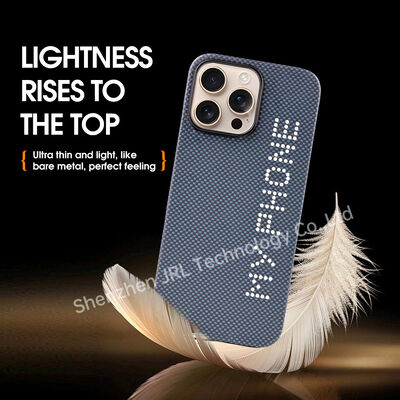 Glow In The Dark Υπερφωτεινό κάλυμμα κινητού από ανθρακονήματα για iPhone 17 Pro