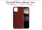 Μαύρο και κόκκινο στιλπνό Twill iPhone 11 Aramid περίπτωση κάλυψης