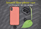 Πορτοκαλιά τηλεφωνική περίπτωση ινών Aramid χρώματος πραγματική για το iPhone Χ, προστατευτική περίπτωση