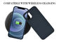 Μπλε iPhone 12 επιφάνειας μεταλλινών γρατσουνιών ανθεκτικό περίπτωση ινών άνθρακα Aramid