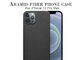 Πλήρες iPhone 12 σαφούς ύφανσης προστασίας μαύρο περίπτωση άνθρακα περίπτωσης ινών Aramid